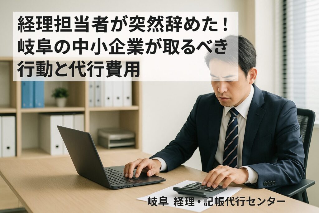 経理担当者が突然辞めた！岐阜の中小企業が取るべき行動と代行費用