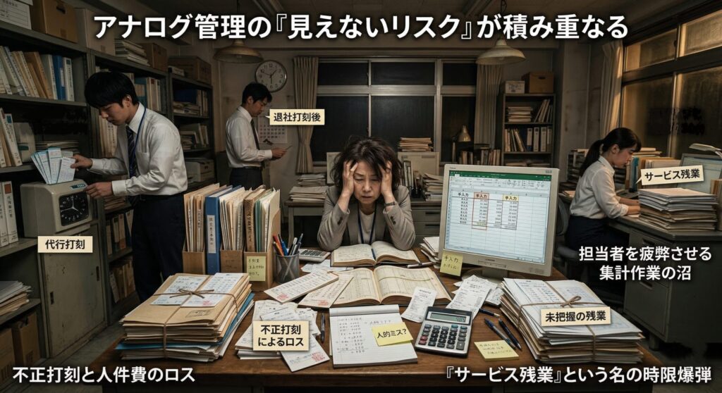 アナログ管理が招く「3つの経営リスク」