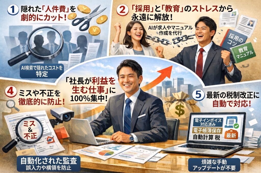 経営者が「もっと早く頼めばよかった」と確信する5つのメリット