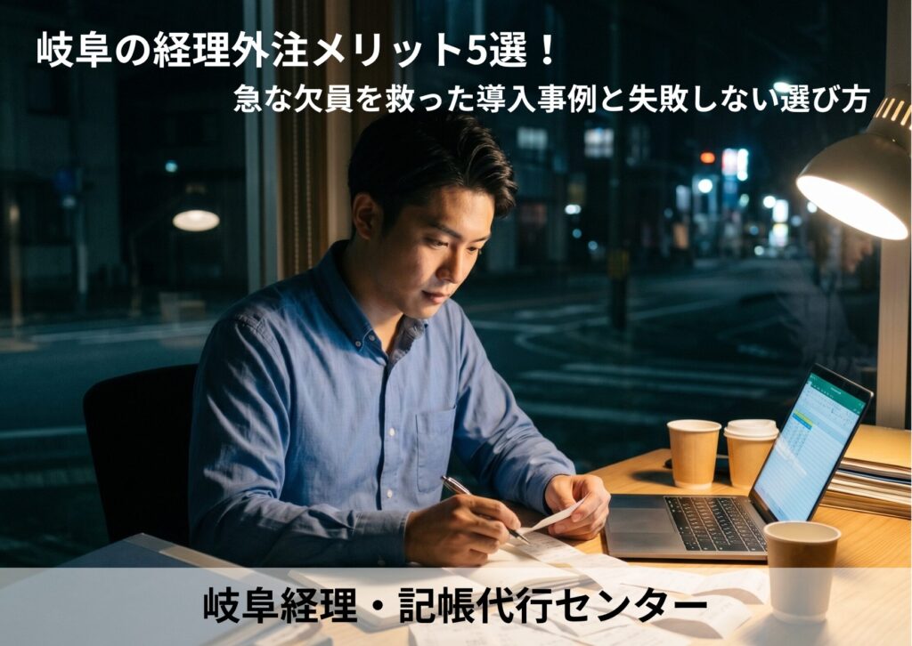 岐阜の経理外注メリット5選！急な欠員を救った導入事例と失敗しない選び方